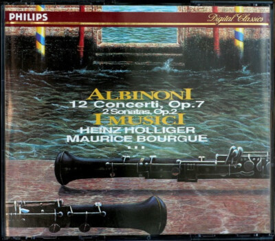 2xCD Albinoni 12 Concerti, Op. 7 / 2 Sonatas, Op. 2 FATBOX Philips Digital C