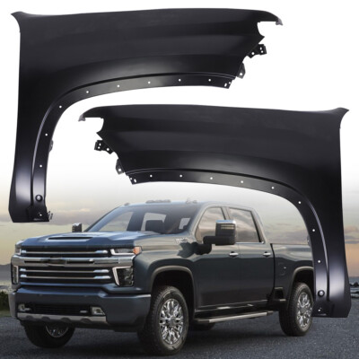 Front Left & Right Side Fenders For Chevrolet Silverado HD 2500/3500 2020-2023