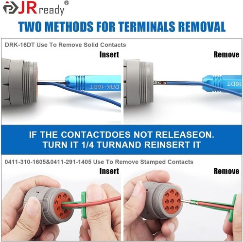 Efficient DT, DTM, DTP Pin Extractor Tool Set with Storage Bag Included - 第 7/10 張圖片