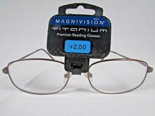 Magnivision Titanium T6 Readers 2.00 READING GLASSES NEW FAST FREE SHIPPING