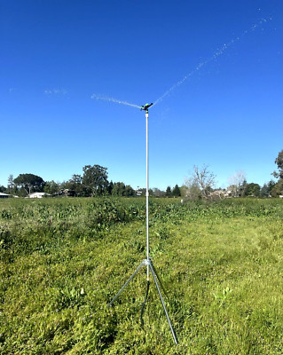 TALL CROP TRIPOD W/LOW PSI SPRINKLER 9'FT HIGH 100' DIAMETER CORN, TREES, CROPS