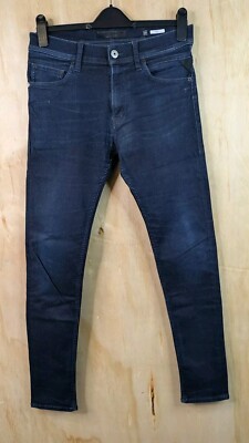 Replay Titanium Max Jeans Mens W30 L32 Denim Dark Blue Stretch