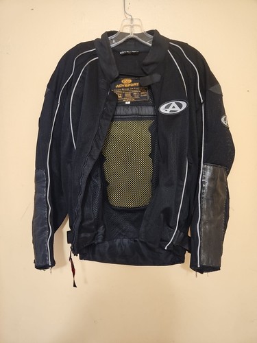 Chaqueta acolchada negra para motocicletas AGV Sport para hombre talla grande - Imagen 7 de 9