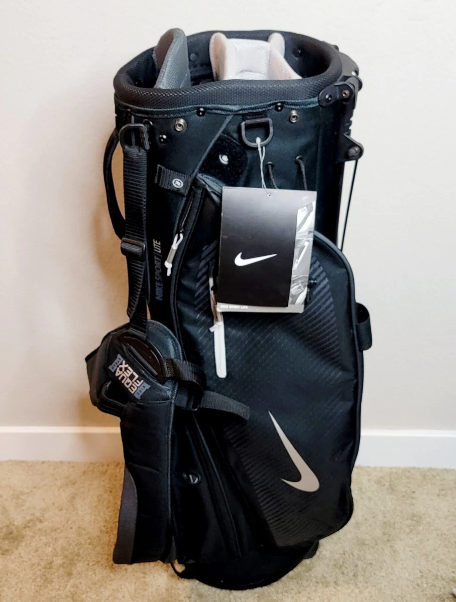 Nike Sport Lite Golf Club Bag Carry Stand Black White Gray BG0343  NEW/RETIRED | eBay