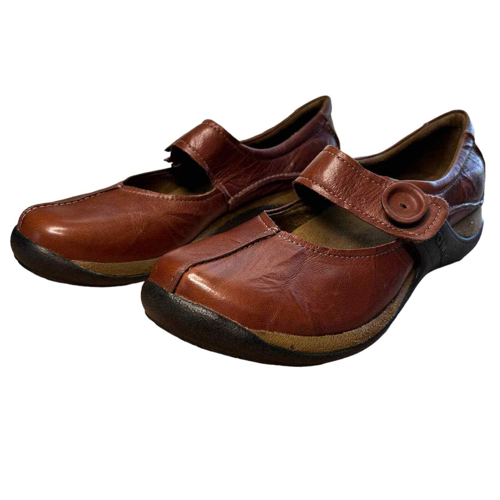 Romika Milla Mary Jane Comfort Shoe Brown Hook & Loop… Gem