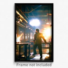 Pixel Art Poster - Imaginative Factory (8 Bit Psychedelic Video Game Print)