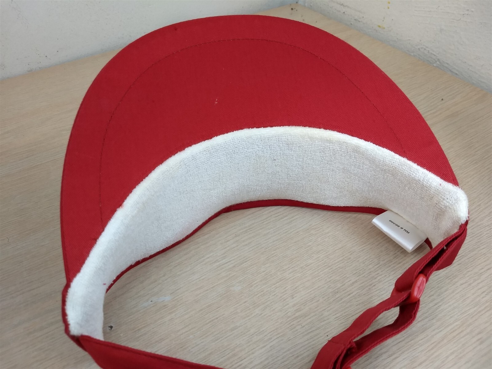 OKI ADJUSTABLE STRAPBACK SUN VISOR/CAP, RED, ELEC… - image 10