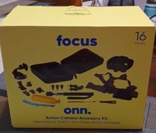 Onn. Action Camera Accessory Kit 16 Pieces for GoPro & Other Cameras With Box