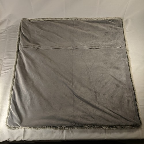 IKEA Gray Faux Fur Pillow Cushion Cover Case Emelinda 65x65cm 26x26" 104.876.18 - Picture 4 of 11