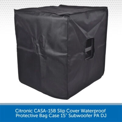 Citronic CASA-15B Slip Cover Waterproof Protective Bag Case 15" Subwoofer PA DJ - Image 1 of 4