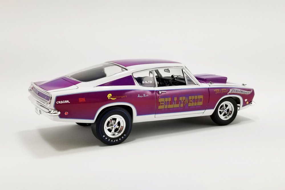 1968 PLYMOUTH BARRACUDA SUPER STOCK 1/18 DIECAST CAR ACME