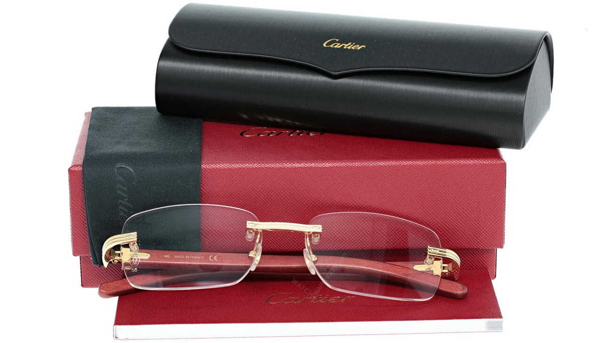 CARTIER GOLD-BURGUNDY 56MM-145MM UNISEX EYEWEAR CT0286O-004