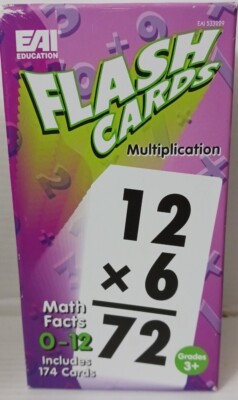 Multiplication Flash Cards for 3rd Grade Toddlers 174 pcs EAI Education |  eBay