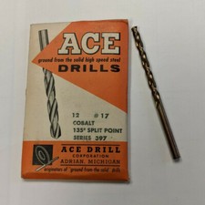 Pack of 11 #17 Cobalt Wire Drill Bit 135° Split Point - USA Made