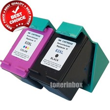 2PK Rem. 63XL Black  Color Ink set for Deskjet 1110 1112 2130 2131 2132 2133