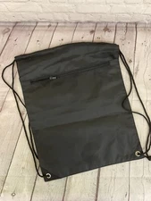 Bay Six Drawstring Bag With Zippered Front Pocket New