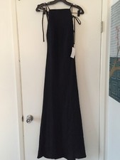 NWT Reformation Selia Linen Dress Black XS ( Sold out Everywhere! )