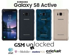 Samsung Galaxy S8 Active G892 64GB GSM Unlocked T-Mobile AT T VERY GOOD PHONE