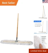 Commercial Dust Mop & Floor Sweeper, 36 in. Dust Mop for Hardwood Floors, Cot...
