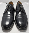 Johnston & Murphy Mens Leather Cap Toe Heritage Black Derby Shoes Size 9.5 B 2A — photo 3