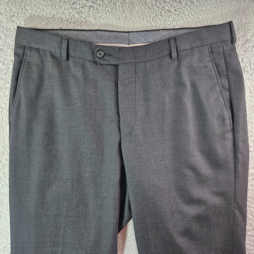 Hickey Freeman 2PC 40R 100% Wool Suit Men Pants 35x30 Black - FLAW - Picture 20 of 24