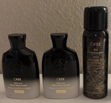 Oribe Gold Lust Repair  Restore Shampoo 2.5oz x 2  Dry Texturizing Spray 2.2oz