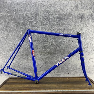 Vintage Trek 1000 Road Bike Frame 61 62cm 6061T6 Aluminum USA CRMO Fork 126  Tall
