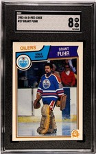 1983-84 O-Pee-Chee #27 Grant Fuhr Edmonton Oilers Graded Card SGC 8 NM MT