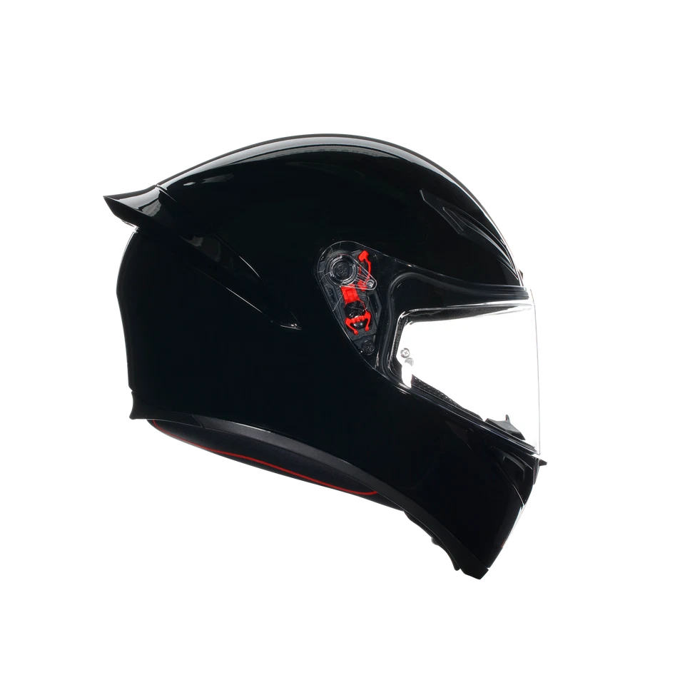 Casco Moto Integrale AGV K1 S AGV E2206 BLACK Nero Lucido Mono - Immagine 3 di 4