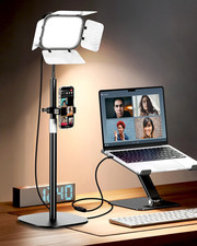 Ring Light for Desk with Flexible Gooseneck, Desktop Zoom Meetings Streaming Key