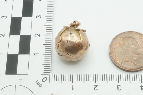 ANTIQUE ENGLISH 9K GOLD SILVER MASONIC ORB CROSS PENDANT CHARM c1900 NR