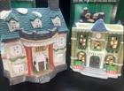 Christmas Village Lot of 6, large light up, porcelain, pub, hotel, bakery, hall — photo 6
