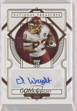 2020 National Treasures Rookie Signatures Gold 24/35 Isaiah Wright #123 Auto s3g