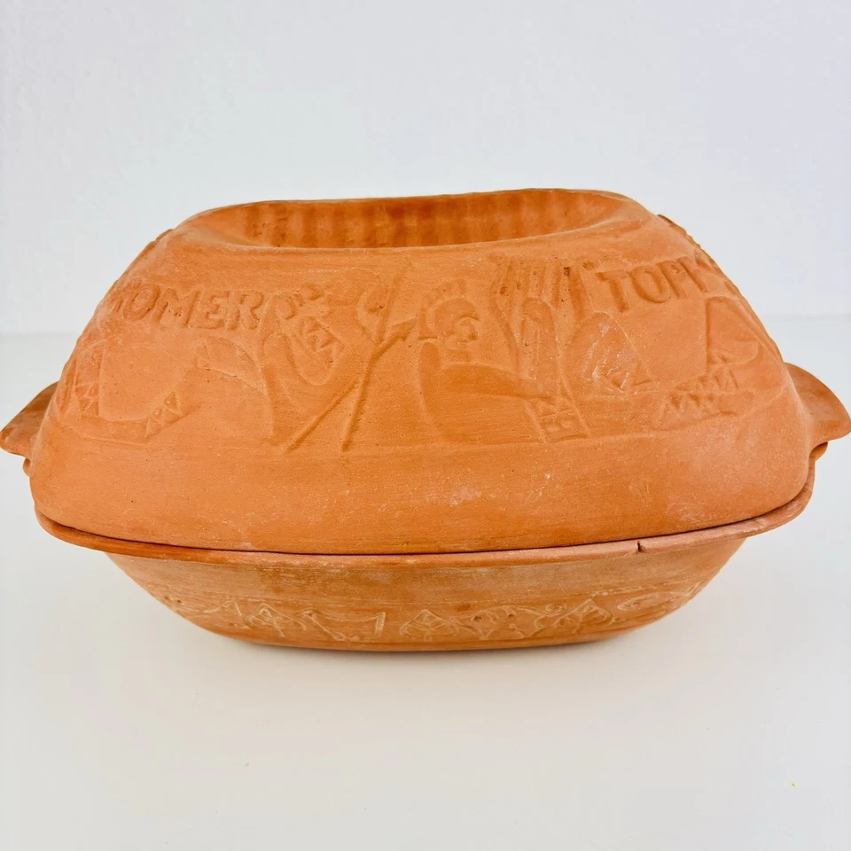 Original Bay Römertopf Keramiktopf Braun 2tlg. W.-Germany Nr. 110 Bräter OVP - Bild 2 von 4