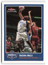 2001 Fleer Tradition WNBA #8 Tausha Mills Washington Mystics