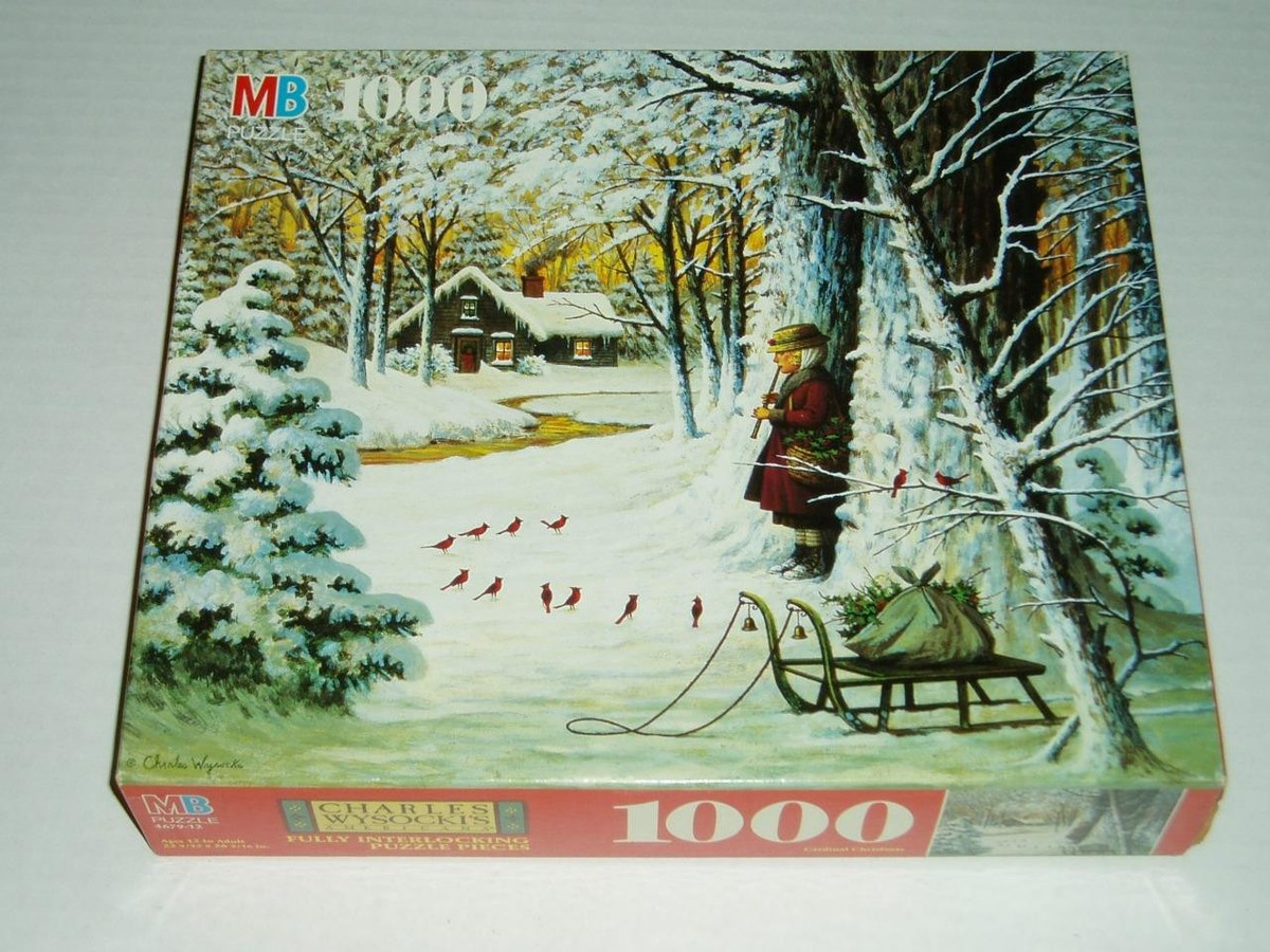 Charles Wysocki Milton Bradley Jigsaw Puzzle Cardinal