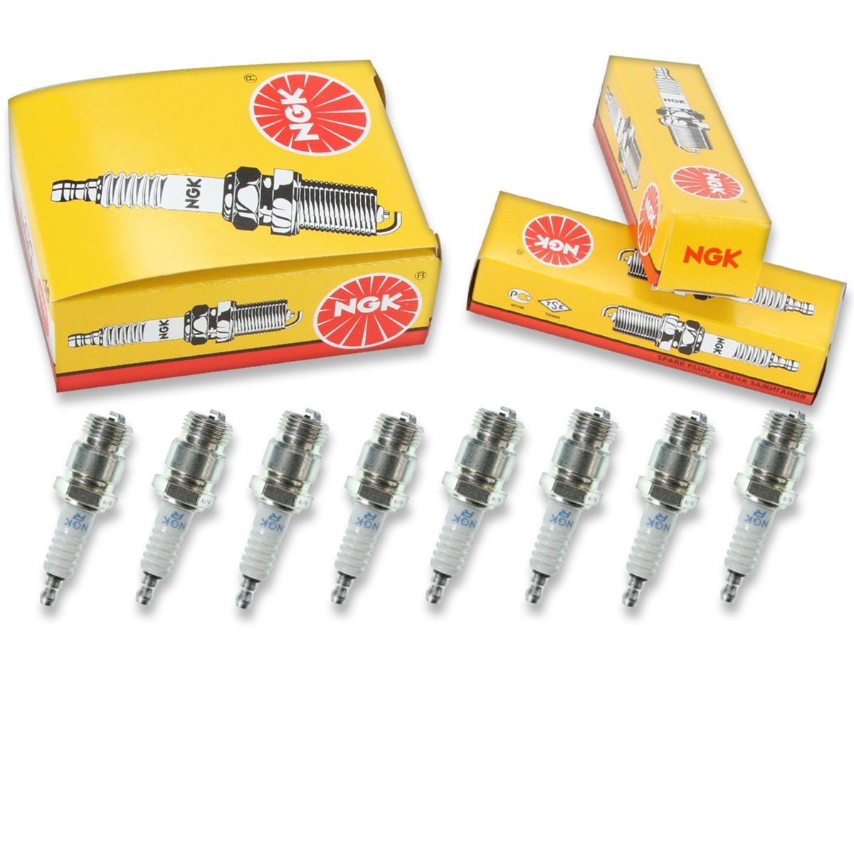 8 pcs NGK Standard Spark Plugs for 1964-1966 Dodge W200 Series 5.2L V8 - xp