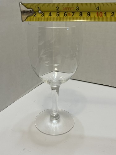 2 Princess House Heritage Pattern Wine Glass Water Goblet Footed 7" - Picture 5 of 5