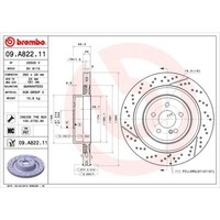 Brembo 2X Bremsscheibe Hinten Ø360 Mm FüR Mercedes-Benz E-Klasse W212 S212 C218