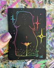 ACEO Original Art Card Body Positive Mixed Media Figure ATC di McKenna Mills
