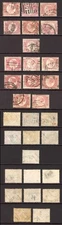 SG48 1/2d Set of 15 Plate numbers Fine used inc the RARE Plate 9 Cat 1435 pounds