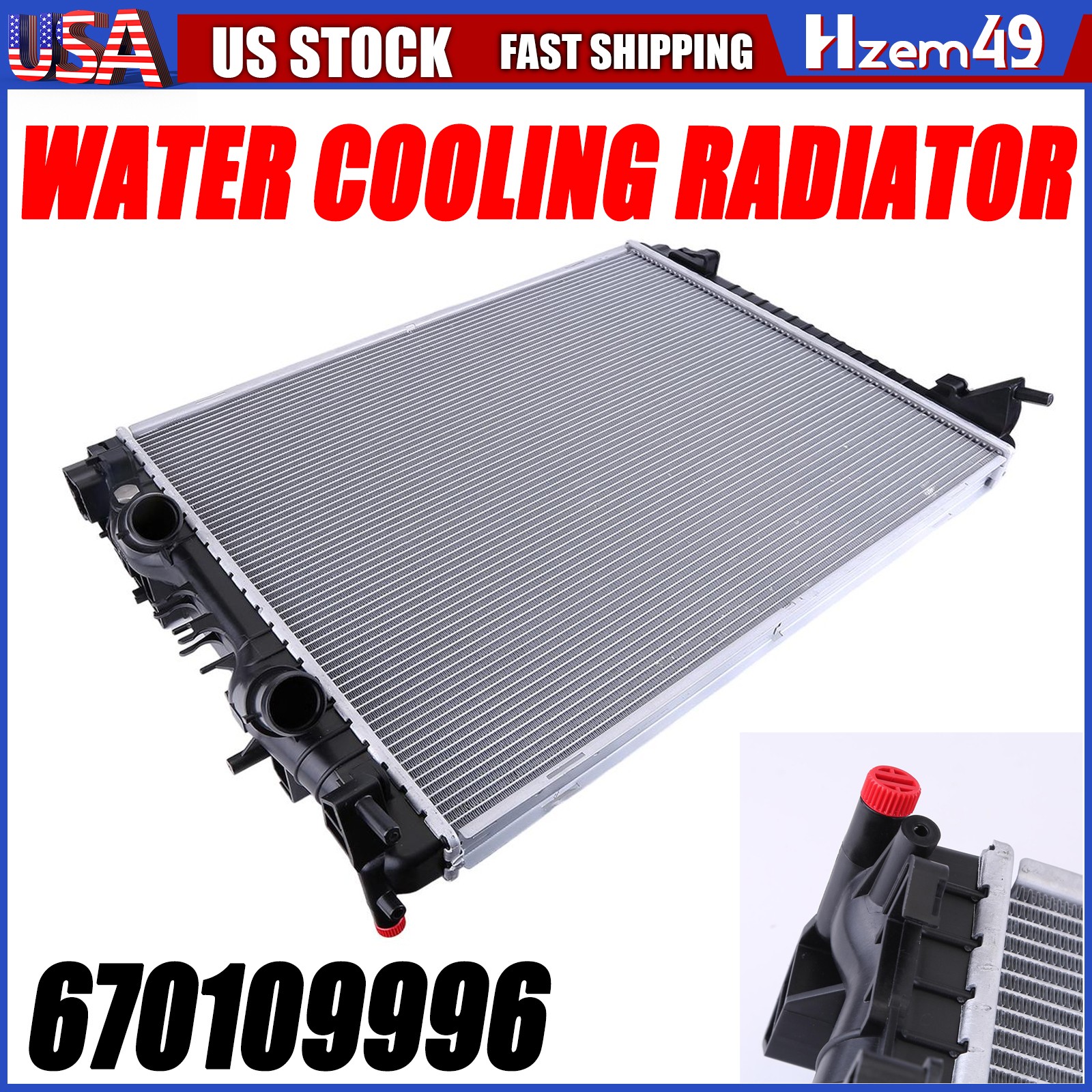 Water Cooling Radiator For 2014-2020 Maserati Ghibli Quattroporte Levante US