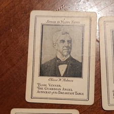 Vintage Author Card Game late 1800s - Classic Vintage RARE 4X Sets of 8 RARE