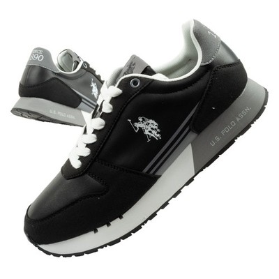 U.S. Polo Assn. Deni Man Sneaker Alltagsschuhe Freizeitschuhe Turnschuhe Schwarz