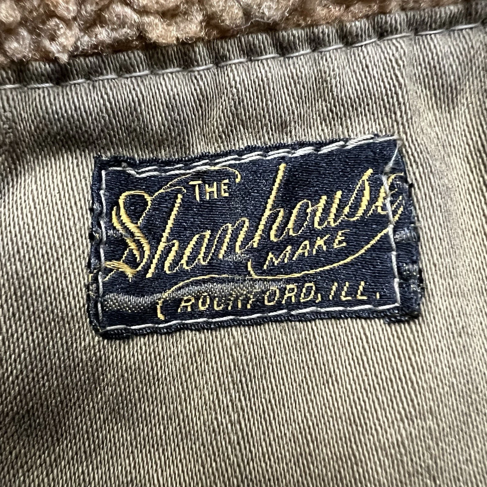 Vintage 30s 40s Shanhouse Make Barnstormer Jacket Coat Sherpa Lined Mens Small - product detail image 6