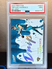 2022 Panini Prestige, Trevor Lawrence, NFL Drip, #ND-27 Jacksonville Jags PSA 9