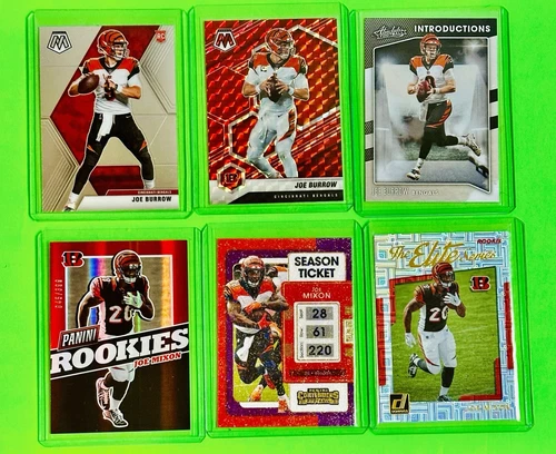 2020 Panini Mosaic - Rookies #201 Joe Burrow (RC) FIRE BENGALS LOT🔥🔥🔥🔥