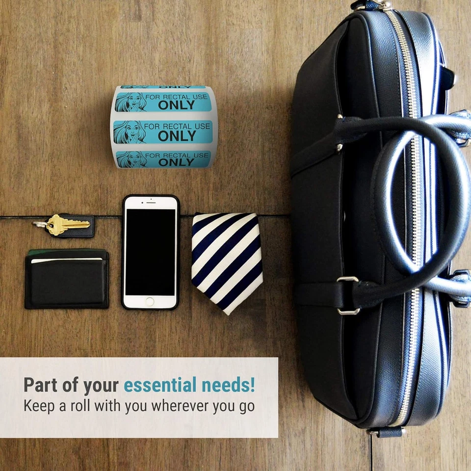 Pegatinas rectales solo uso - Divertidos regalos mordaza para adultos - Bromas para adultos (200/R Foto 2 de 4