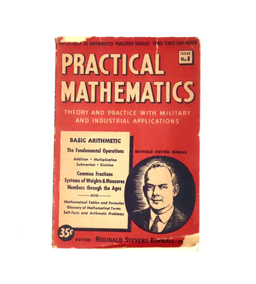 Vintage 1943 Practical Mathematics Issue #1 Basic Arithmetic Softcover, Kimball