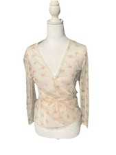 Victoria  s Secret sheer Fairy lace And Flowers wrap Lingerie